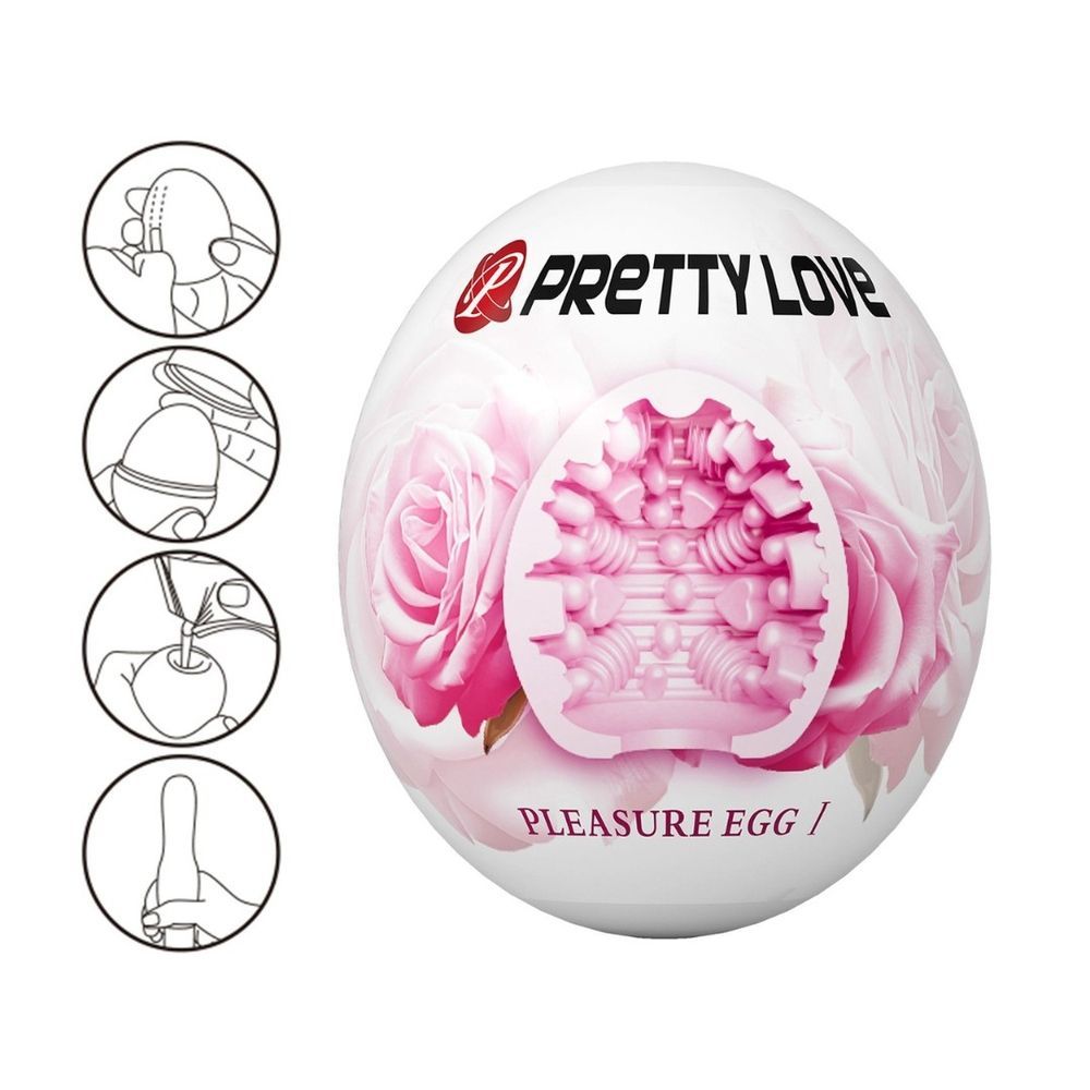 Мастурбатор яйцо PRETTY LOVE Pleasure Egg, розовое