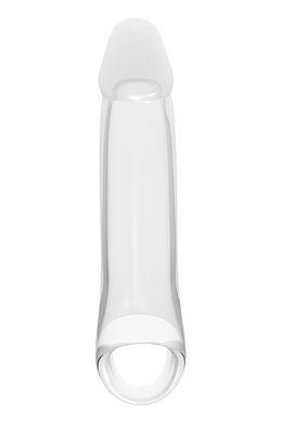 Насадка на пенис Dreamtoys Ramrod с кольцом для мошонки, прозрачная