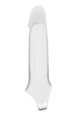 Насадка на пенис Dreamtoys Ramrod с кольцом для мошонки, прозрачная