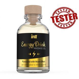 ТЕСТЕР/Массажный гель согревающий Intt Energy Drink (при покупке 10 ед., 1 тестер за 1 грн)
