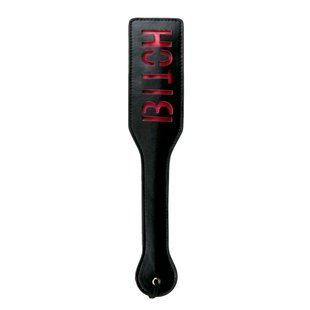 Паддл з написом Bitch від Easy Toys, чорний з червоним, 33 см