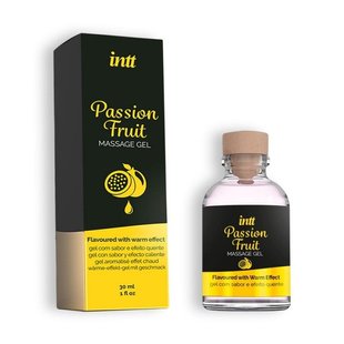 Їстівний масажний гель для інтимних зон Intt PASSION FRUIT (30 мл)