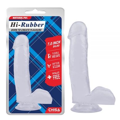 Фаллоимитатор Chisa Hi-Rubber 7.0 Inch Dildo-Clear