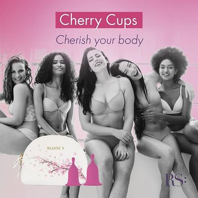 Менструальні чаші Rianne S Femcare Cherry Cup 2шт, в косметичці, рожев