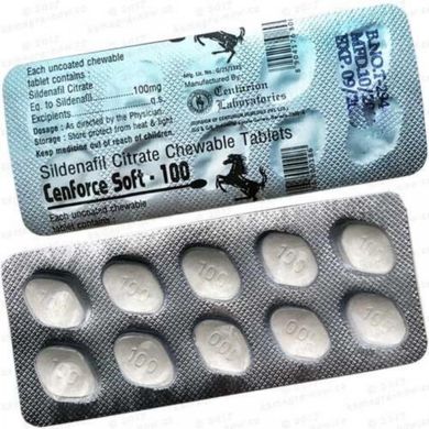 Збудливі таблетки CENFORCE SOFT 100 мг (ціна за пластину 10 таблеток)