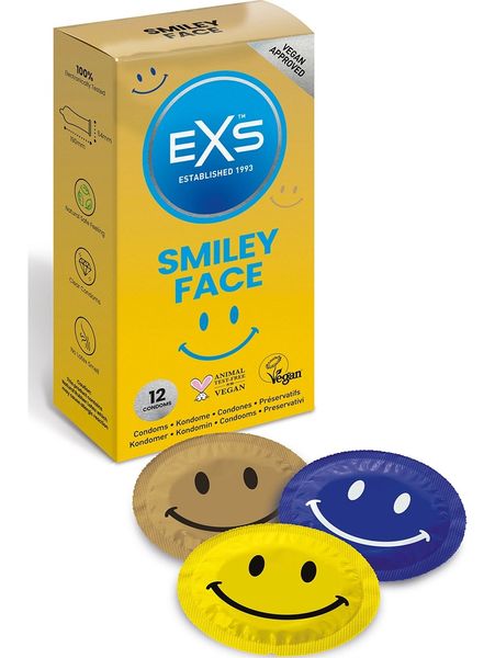 Презервативы классические со Смайликом Exs Smiley FACE 12 штук