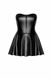 Платье мини из винила, расклешенная юбка, с молнией спереди, F308 Noir Handmade Dreamer, размер М
