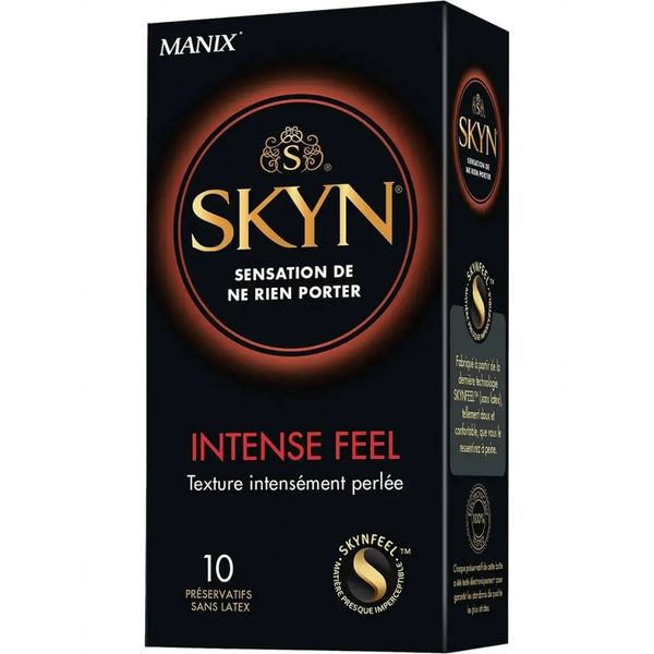 Презервативы с рельефом Skyn Intense Feel, безлатексные, (цена за пачку, 10 шт.)