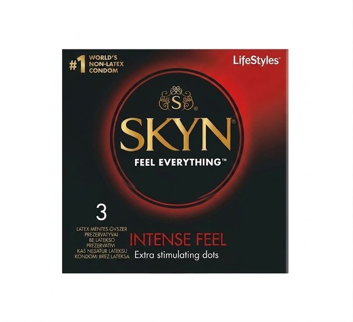 Презерватив SKYN Intense Feel безлатексний (полізопрен), 3 шт