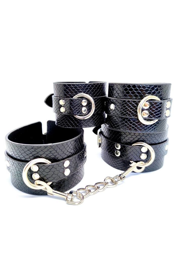 Система фиксации DS Fetish Ankle and hand cuff black
