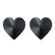 Пэстисы на соски в форме сердечек, металлические, черные