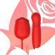 Вакуумный стимулятор в виде розы Every Night Toys с пульсацией, красный