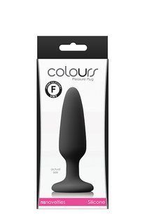 Анальний плаг силікон NS Novelties COLOURS PLEASURES SMALL PLUG BLACK