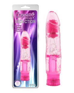 Вібратор&nbsp;реалістичний на батарейках Chisa&nbsp;Crystal&nbsp;Jelly&nbsp;Seduction, рожевий