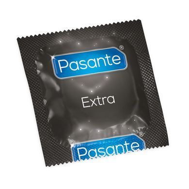 Презервативы утолщенные Pasante Extra с дополнительным лубрикантом (цена за упаковку, 144 шт.)