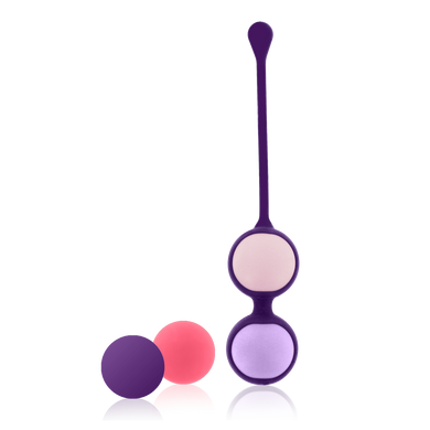Вагінальні кульки 4шт Rianne s Pussy Playballs Purple ROSE, Фіолетовий