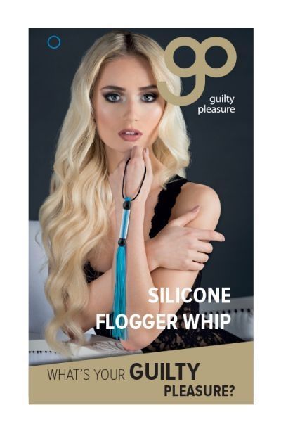 Флогер GP SILICONE FLOGGER WHIP BLUE