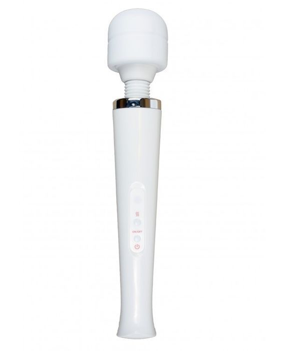 Вібромасажер зі знімною головкою Magic Massager Wand, білий