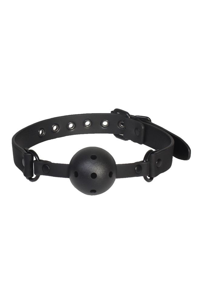 Кляп с шариком Dream toys BLAZE Luxury Fetish черный