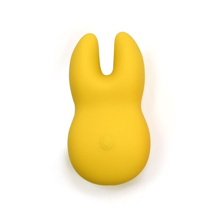 Вібратор для клітора із роздвоєним кінчиком Sweet Em Velvet Lure, жовтий