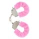 Наручники рожеві з хутром Toy Joy Furry fan cuffs