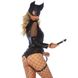 Сексуальный костюм женщины кошки Leg Avenue, M, 2 предмета, черный