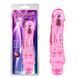 Вібромасажер на батарейках прозорий Chisa Crystal Jelly Limerence, рожевий