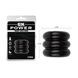 Широкое эрекционное кольцо из трех ярусов Chisa GK Power Triad Cock Ring, черное