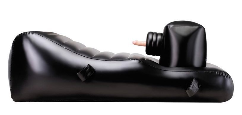 Ліжко для сексу надувне NMC Louisiana Lounger з трьома вібраторами, чорне