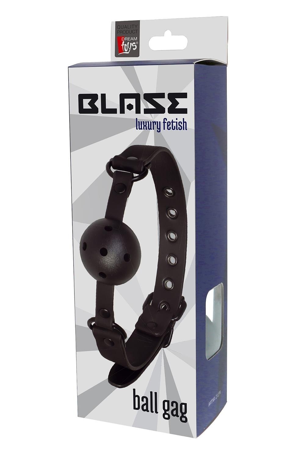 Кляп з кулькою Dream toys BLAZE Luxury Fetish чорний