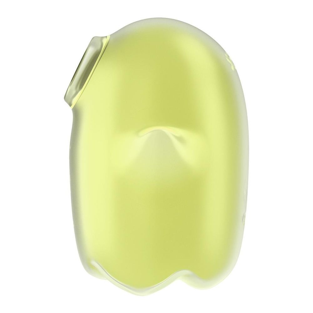 Вакуумный клиторальный вибратор с флуоресцентной поверхностью Satisfyer Glowing Ghost, желтый