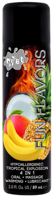 Разогревающий лубрикант Wet Fun Flavors Tropical Fruit Explosion (мультифрукт) 89 мл