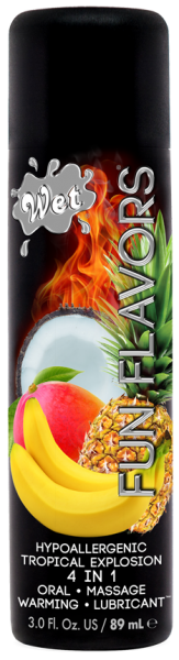 Розігріваючий лубрикант Wet Fun Flavors Tropical Fruit Explosion (мультифрукт) 89 мл