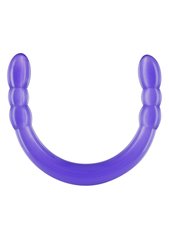 Фалоімітатор подвійний, нереалістичний TOY JOY фіолетовий, 45 х 3 см