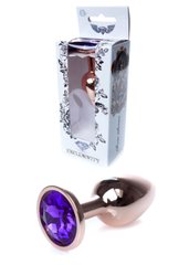 Анальна пробка S з фіолетовим каменем Jewellery