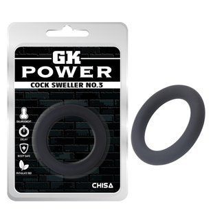 Эрекционное кольцо Chisa GK&nbsp;Power N0.3, черное