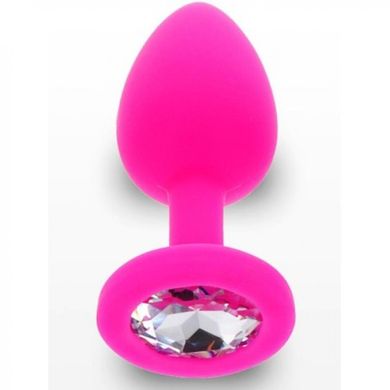 Анальная пробка розовая маленькая Diamond Booty Jewel Toy Joy