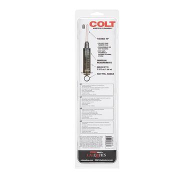 Анальный душ-шприц COLT Master Cleanser черный, 12 х 1.2 см
