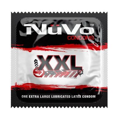 Презервативи Nuvo Condoms Large зі змащенням із латексу преміум-класу