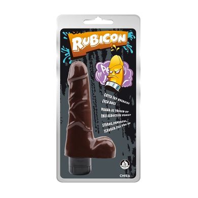 Вібратор 7,9 'Vibrating Dick-Brown-Rubicon-CHISA 20 см