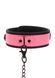 Ошейник с поводком светящийся в темноте Taboom Glow In the Dark Collar and Chain Leash, розовый