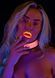 Ошейник с поводком светящийся в темноте Taboom Glow In the Dark Collar and Chain Leash, розовый
