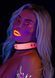 Ошейник с поводком светящийся в темноте Taboom Glow In the Dark Collar and Chain Leash, розовый