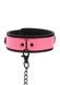 Ошейник с поводком светящийся в темноте Taboom Glow In the Dark Collar and Chain Leash, розовый