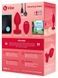 Анальная пробка с вибрацией и пультом управления B-Vibe Vibrating Heart Plug M/L Red