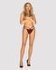 Трусики Obsessive Sugestina Bordeaux-Black S/M