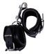 Шкіряні наручники Zado FETISH Leather Cuffs з м'якою підкладкою всередині, чорні