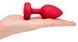 Анальная пробка с вибрацией и пультом управления B-Vibe Vibrating Heart Plug M/L Red