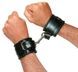 Шкіряні наручники Zado FETISH Leather Cuffs з м'якою підкладкою всередині, чорні