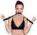 Наручники из бондажной веревки Bad Kitty Handcuffs 1, черный